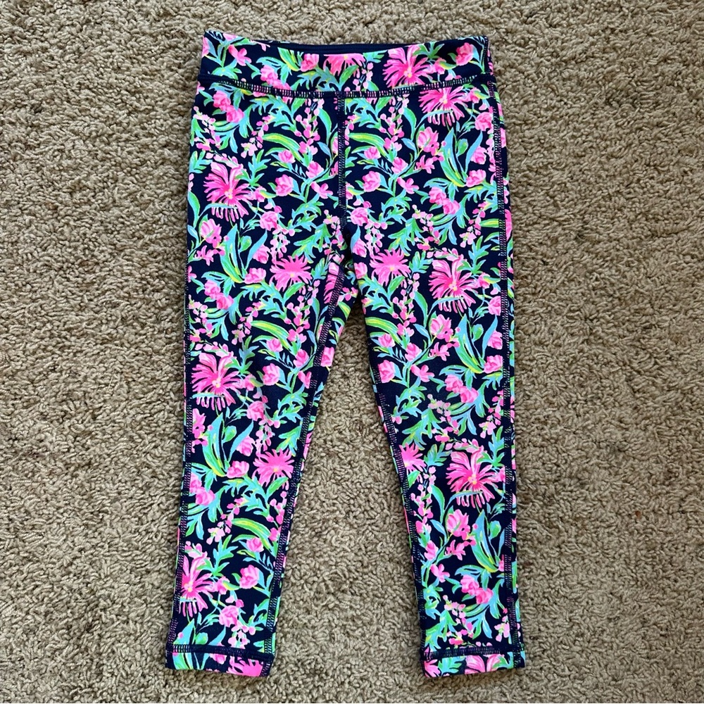 Lilly Pulitzer UPF 50+ Luxletic Girls Mini Weekender Legging - Garden Variety